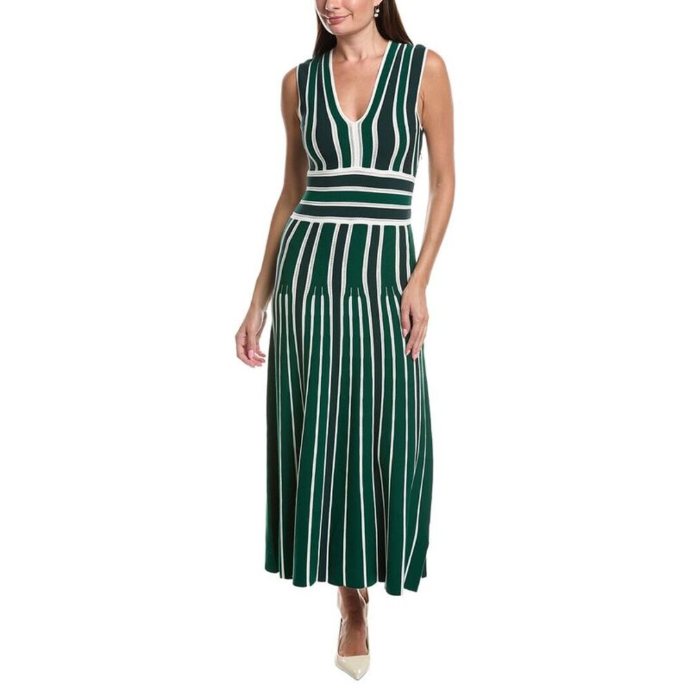 Max Mara Womens  Tallone Knit Dress, Green